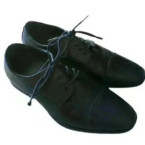 Van Heusen Mens Black Salo Memory Foam Dress Shoe 8